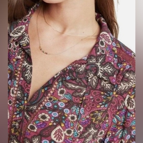 NWT Maeve‎ X Anthropologie Janie Peasant Blouse - Picture 2 of 12